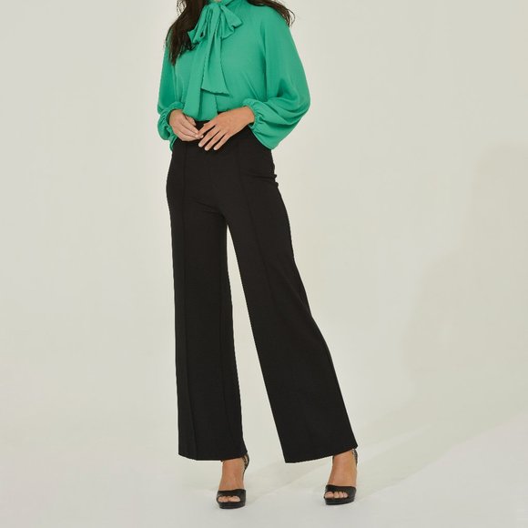 Black Palazzo Pant for Women | The cream of the crop Pintuck pant | Sustainable - Picture 13 of 15